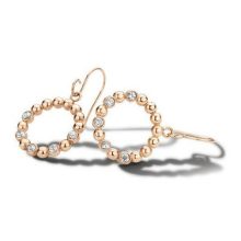 Victoria Rose gold színű karika fülbevaló