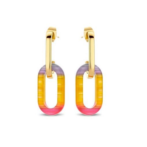 Victoria Arany színű színes fülbevaló
