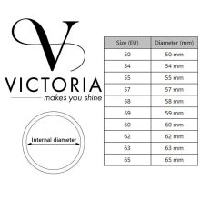 Victoria Rose gold színű színes köves karkötő