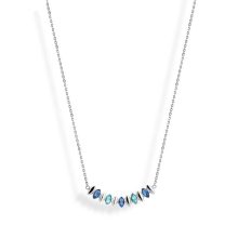 Victoria Ezüst színű színes köves nyaklánc