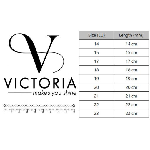 Victoria Ezüst színű kockás karkötő