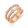Victoria Rose gold színű fehér köves gyűrű