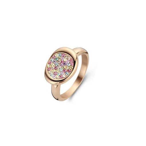 Victoria Rose gold színű színes köves gyűrű