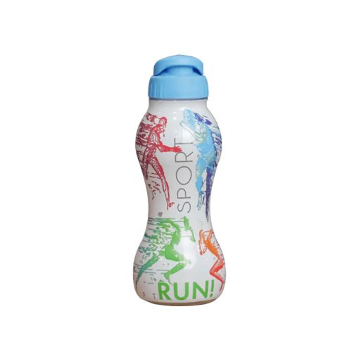 Műanyag kulacs mintás 600ml - Kék