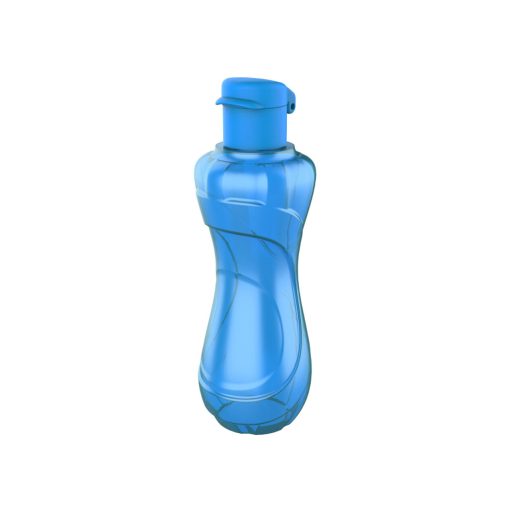 Műanyag átlátszó kulacs 750ml - Kék