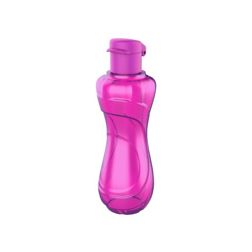 Műanyag átlátszó kulacs 750 ml - Rózsaszín