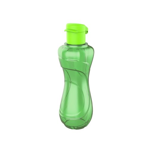 Műanyag átlátszó kulacs 750ml - Zöld