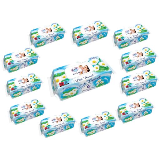 Lara nedves törlőkendő 120db Fedeles - Kamilla(12csomag)