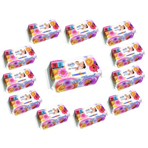 Lara nedves törlőkendő 120db Fedeles - Gerbera(12csomag)