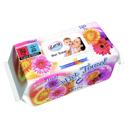 Lara nedves törlőkendő 120db Fedeles - Gerbera