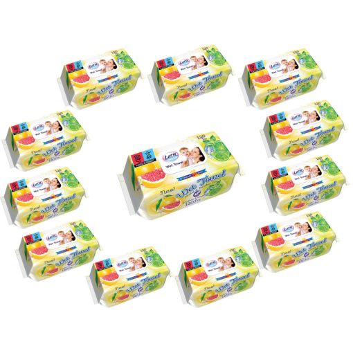 Lara nedves törlőkendő 120db Fedeles - Grapefruit és Citrom (12csomag)