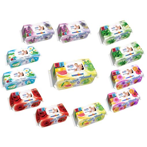 Lara nedves törlőkendő 120db Fedeles - Illatmix(12csomag)