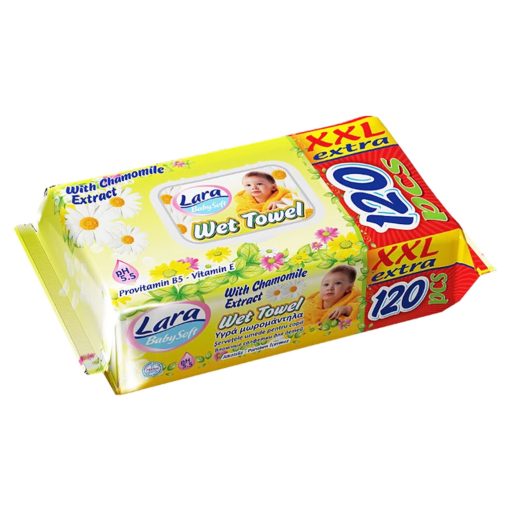 Lara nedves törlőkendő XXL 120db Fedeles - Kamilla