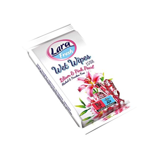 Lara nedves törlőkendő 15db  - Virág