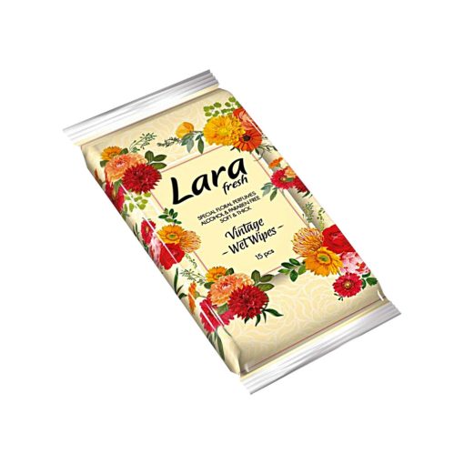 Lara nedves törlőkendő 15db  - Vintage