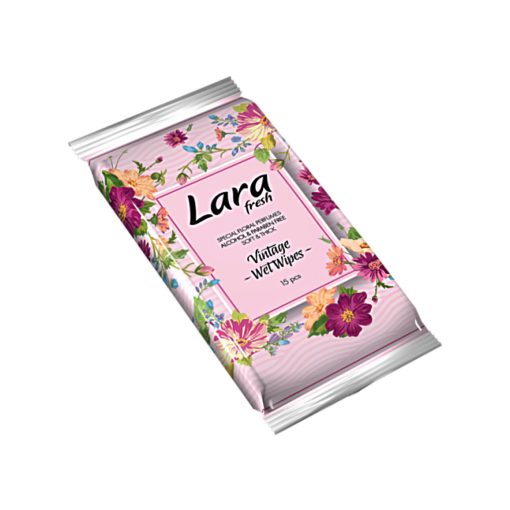 Lara nedves törlőkendő 15db  - Vintage