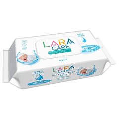 Lara nedves törlőkendő 99,5% víz 72db Fedeles - Lebomló
