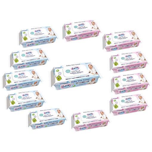 Lara nedves törlőkendő 72db Fedeles - Sensitive(12csomag)