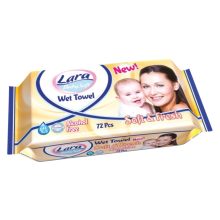 Lara nedves törlőkendő 72db  - Soft and Fresh