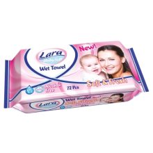 Lara nedves törlőkendő 72db  - Soft and Fresh