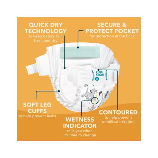 Little Angels pelenka Mini 2 (4-8kg)(60db) Oroszlánkirály