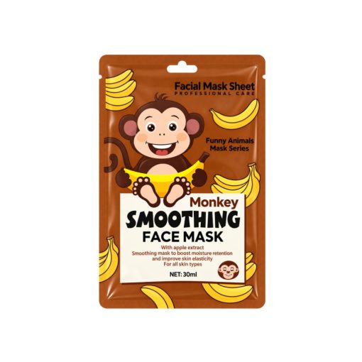 Funny Animals bőrsimító fátyolmaszk 30ml - Majom