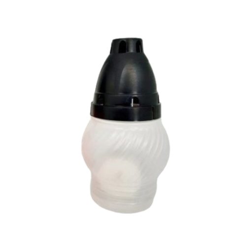 Mécses LA-M72 - Műanyag 14cm - Fehér