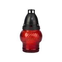 Üvegmécses LA-72 - Műanyag fedeles 14cm - Piros