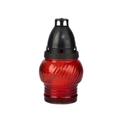 Üvegmécses LA-72 - Műanyag fedeles 14cm - Piros