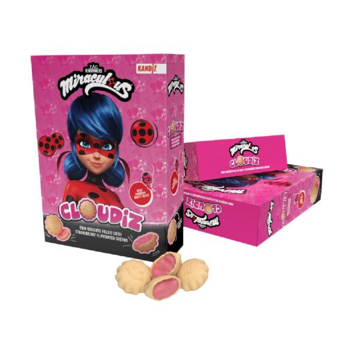 Mini Keksz Eperkrémmel Töltve 30g - Katicabogár