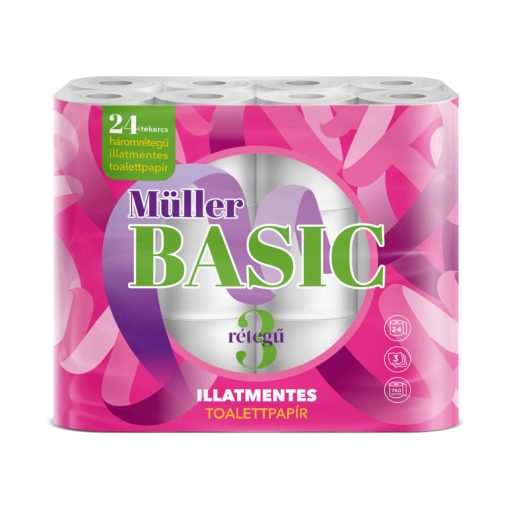Müller wc-papír 24 tekercs 80 lap 3 réteg - Basic
