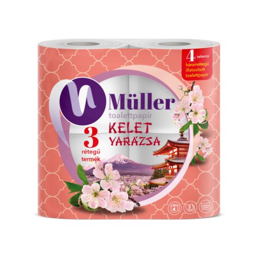 Müller wc-papír 4 tekercs 100 lap 3 réteg - Kelet varázsa