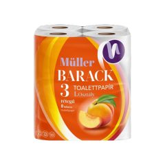 Müller wc-papír 8 tekercs 100 lap 3 réteg - Barack