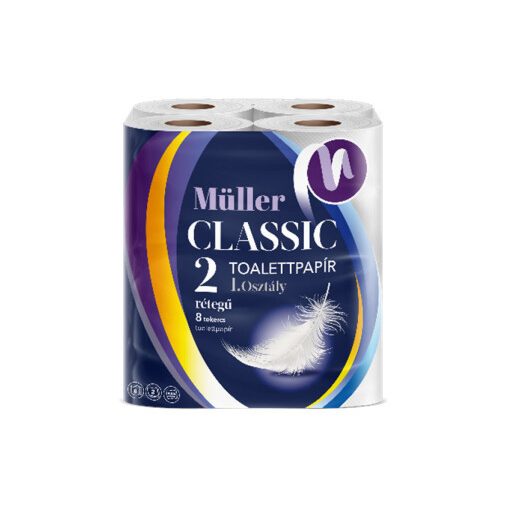 Müller wc-papír 8 tekercs 100 lap 2 réteg - Classic