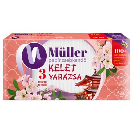 Müller papírzsebkendő 3 rétegű 100db - Kelet varázsa