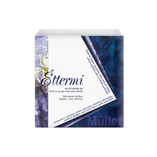 Müller szalvéta 300db 18x18cm 1 rétegű - Éttermi