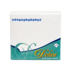 Müller szalvéta 70 db-os 32x32 1 rétegű Dekor - Fehér