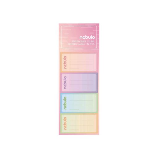 Nebulo Füzetcímke 12db - Mono Pastel
