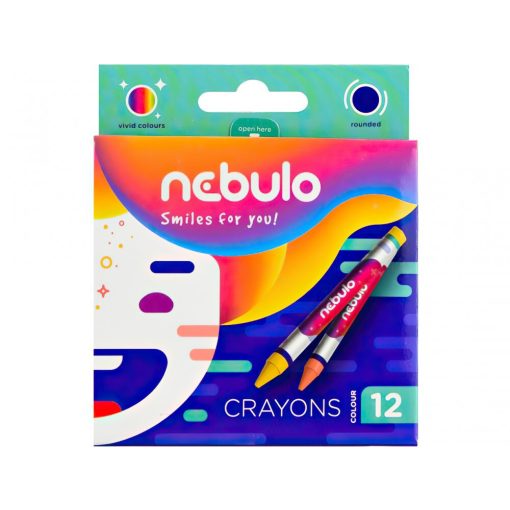 Nebulo zsírkréta színes 12db