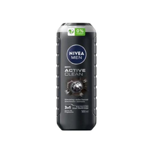 Nivea férfi tusfürdő 3in1 500ml - Active Clean