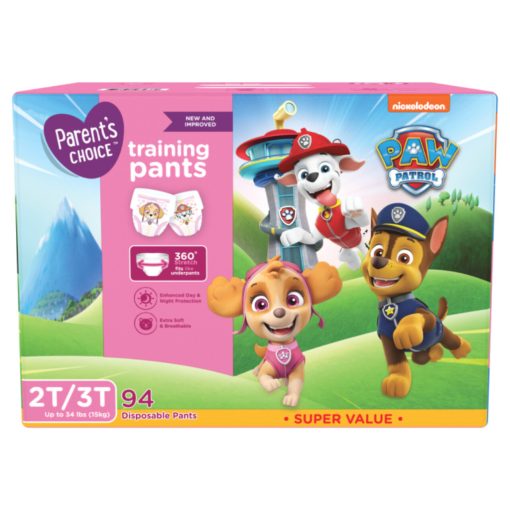 Paw Patrol Mancs őrjárat körben gumis bugyipelenka  (15+ kg)(94db) - Rózsaszín