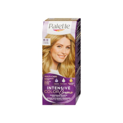Palette Intensive Color Creme hajfesték - 8-0 Világosszőke