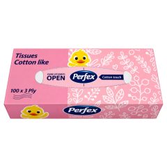   Perfex papírzsebkendő 3 rétegű 100db-os Dobozos - Cotton Like