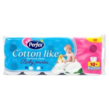 Perfex Soft & Light wc-papír 10 tekercs 3 rétegű - Baby Powder