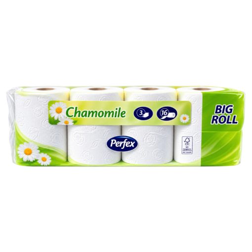 Perfex Soft & Light wc-papír 16 tekercs 3 rétegű - Chamomile