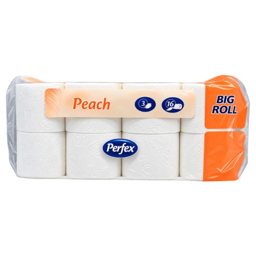 Perfex Soft & Light wc-papír 16 tekercs 3 rétegű - Peach