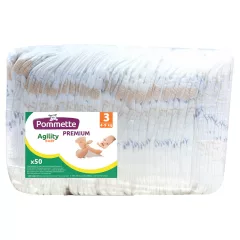 Pommette Prémium gazdaságos pelenka Midi 3 (4-9kg) /50db