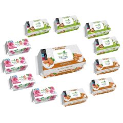   Pufy Fresh nedves törlőkendő 120db Fedeles - Illatmix - Mandulatej, Gerbera, Jázmin-jojoba(12csomag)
