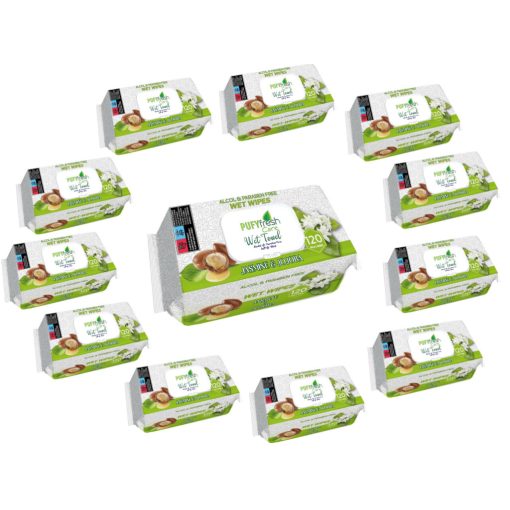 Pufy Fresh nedves törlőkendő 120db Fedeles - Jázmin és Jojoba(12csomag)