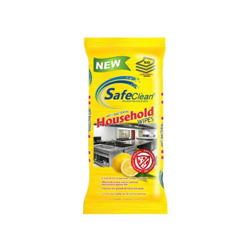 SafeClean antibakteriális háztartási törlőkendő 50db - Konyhai
